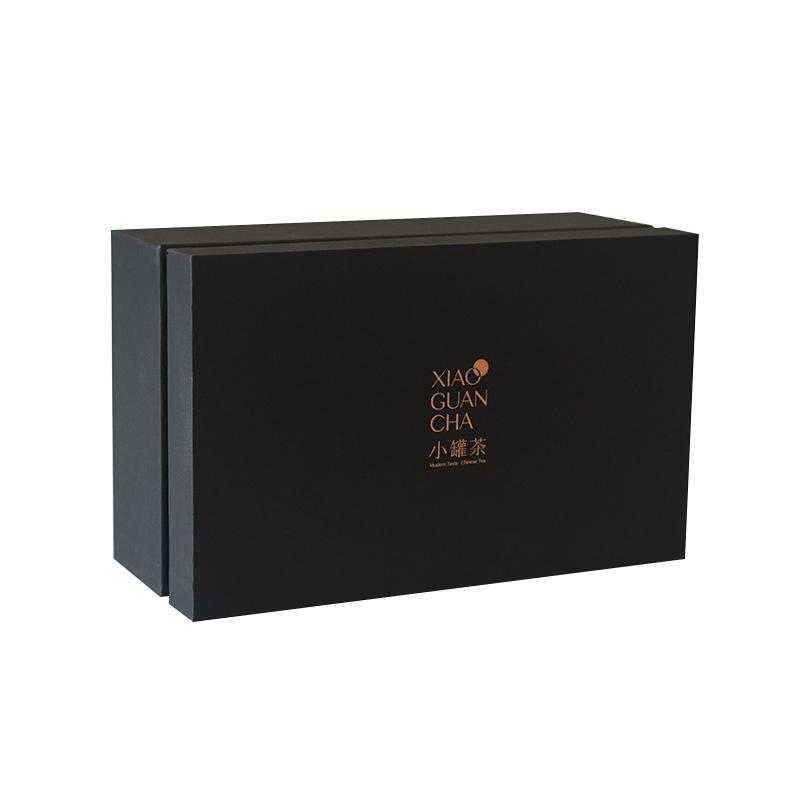 OEM design personnalisé grand fabricant de carton noir de luxe emballage de boîtes de thé chinois